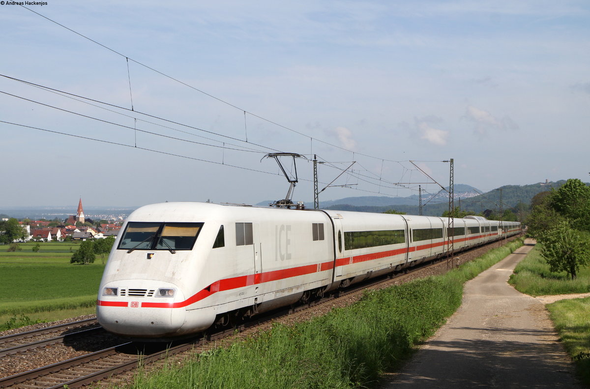 401 053-4  Neumünster  als ICE 591 (Hamburg Altona-München Hbf) bei Kuchen 23.5.19