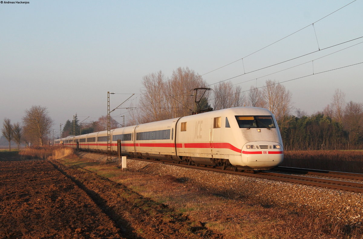 401 078-1  Bremerhaven  als ICE 371 (Berlin Ostbahnhof-Interlaken Ost) bei Riegel 7.2.20
