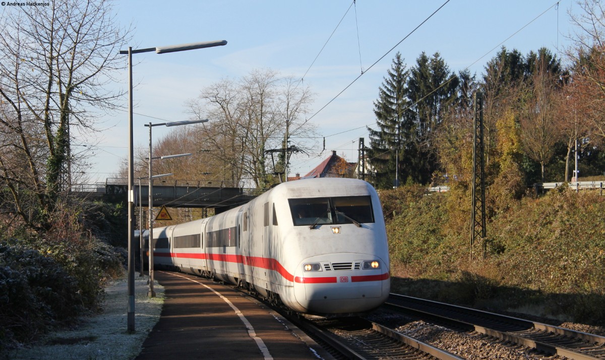 401 081-5  Interlaken  als ICE 74 (Z�rich HB-Kiel Hbf) in Schallstadt 27.11.13