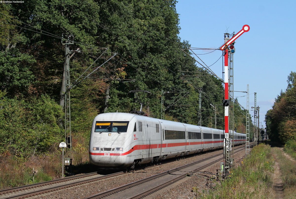 401 086-4  Chur  als ICE 279 (Berlin Ostbahnhof-Basel SBB) bei Forchheim 25.9.18