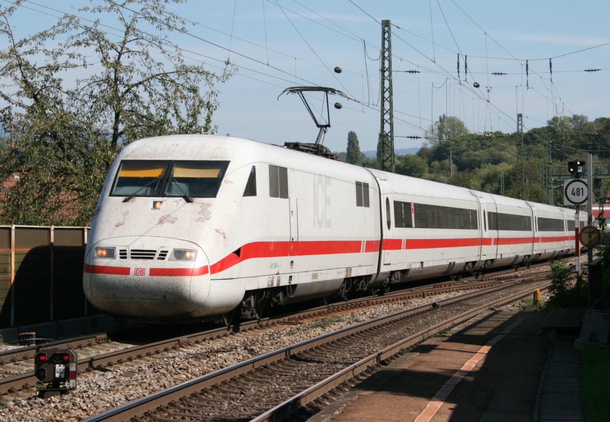 401 086 als ICE 375 (Berlin Ostbahnhof–Interlaken Ost) am 21.09.2012 in Rheinweiler