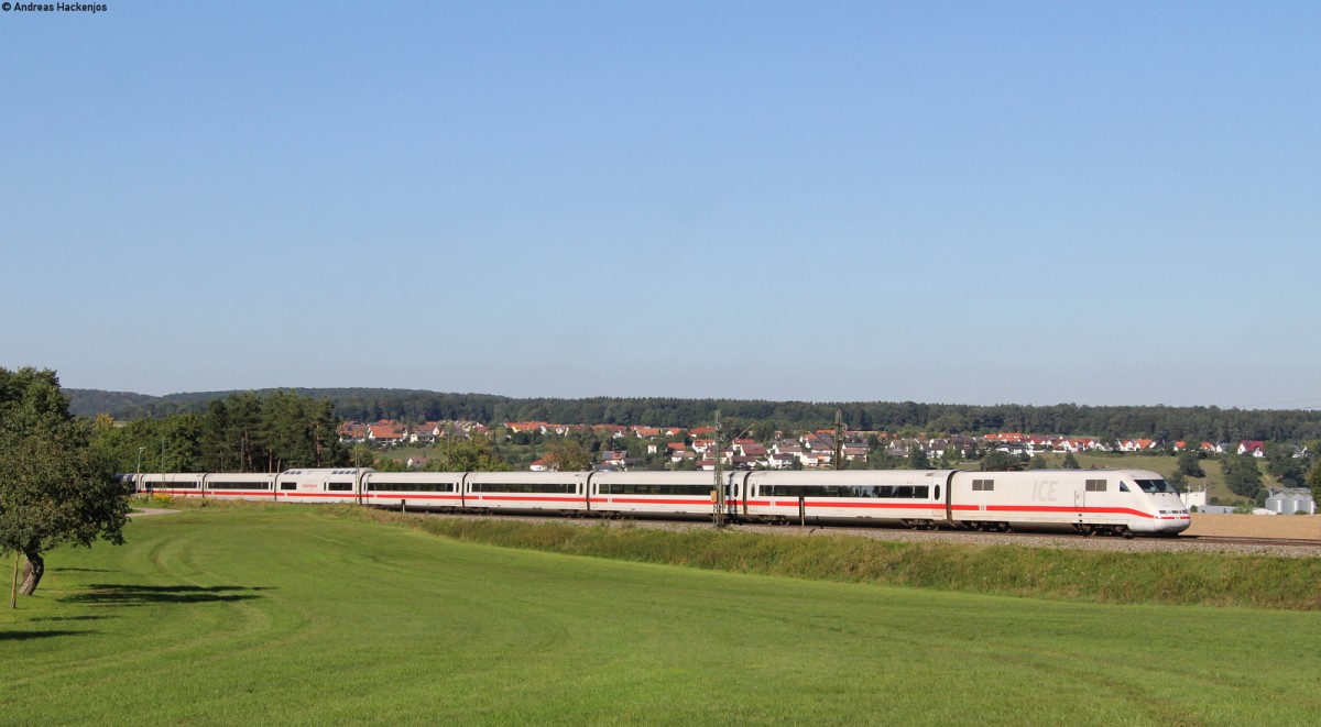 401 087-2  Fulda  als ICE 597 (Berlin Hbf (tief)-Mnchen Hbf) bei Vorderdenkental 5.9.13