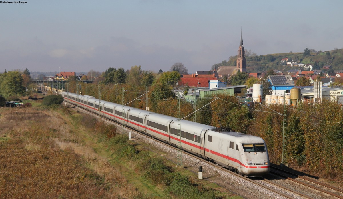 401 089-8  Castrop Rauxel  als ICE 71 (Hamburg Altona-Z�rich HB) bei Teningen 31.10.13