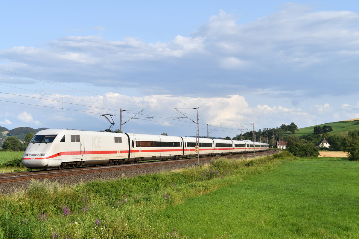 401 514/014  Friedrichshafen  als ICE 72 (Chur) - Freiburg(Breisgau) Hbf - Hamburg-Altona am 31.07.2019 bei Dehnsen