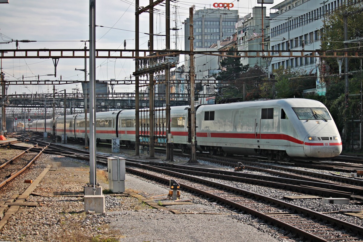 401 580-6 am 25.10.2014 bei der Einfahrt in den Bahnhof von Basel SBB.