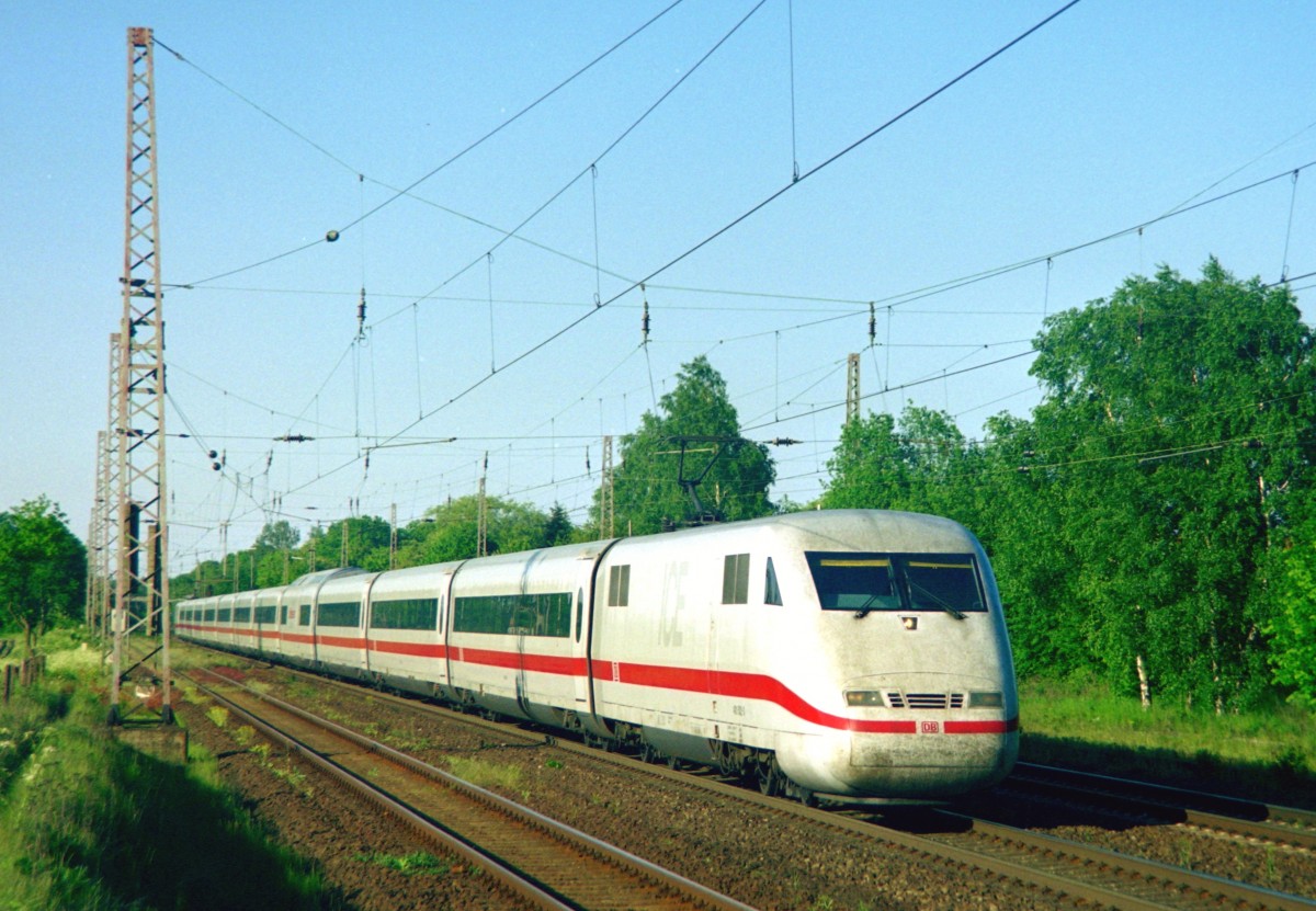 401 xxx als ICE 779  Philipp Melanchthon  (Hamburg–Karlsruhe) am 23.05.2001 in Eschede