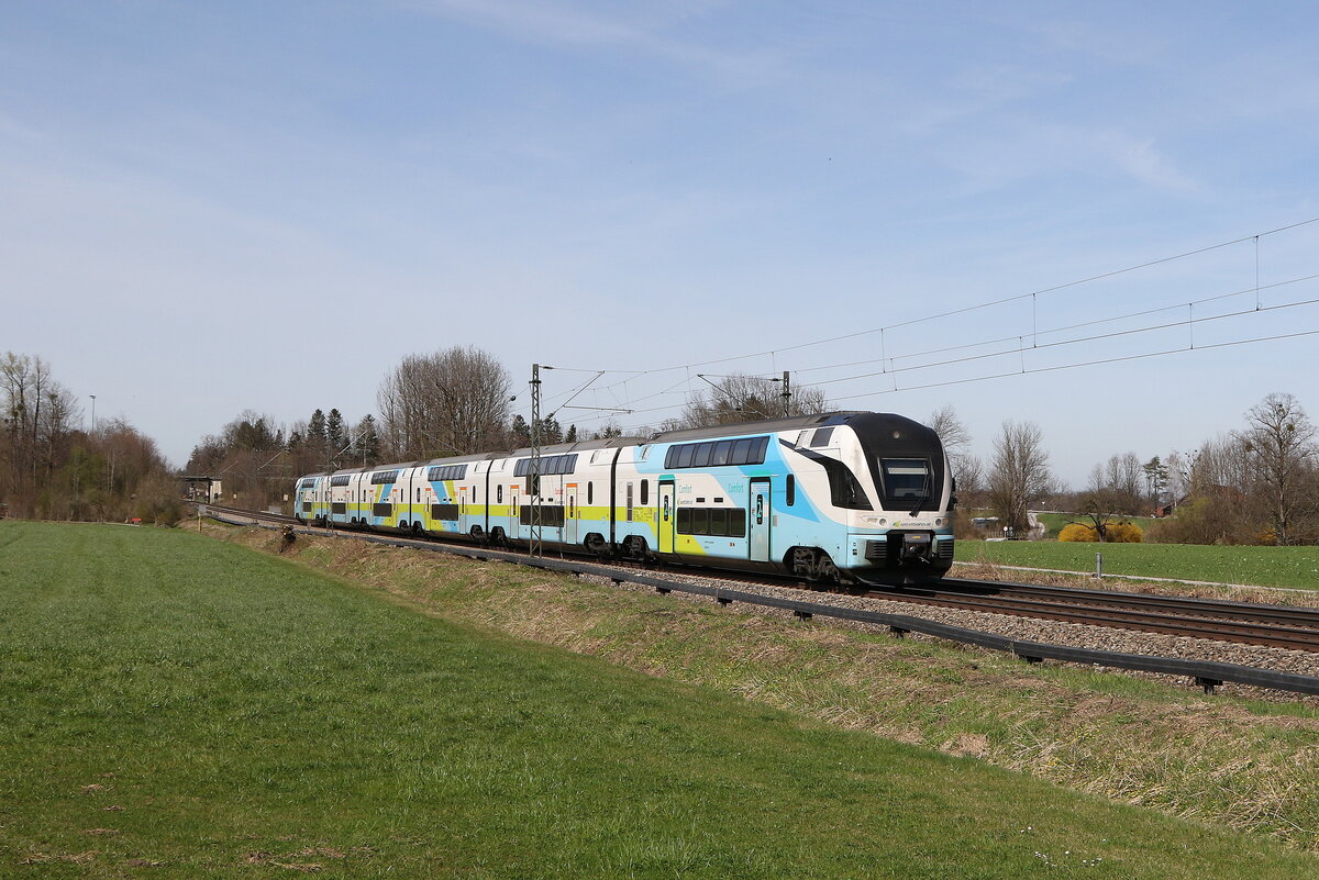 4010 018 aus Wien kommend am 20. März 2024 bei Brannenburg im Inntal.