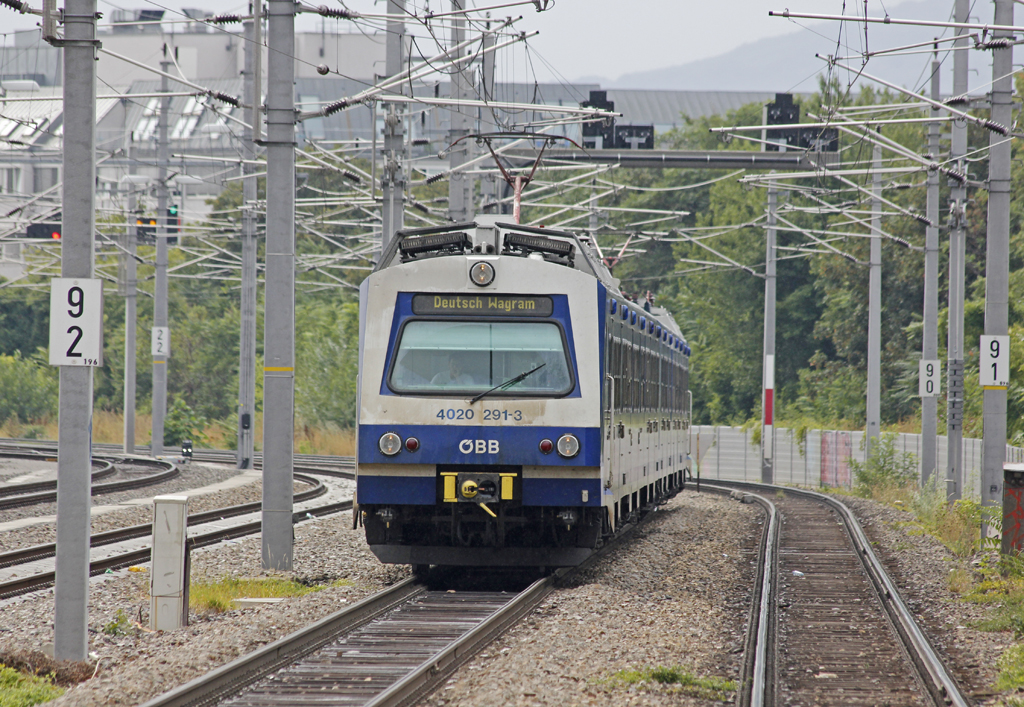 4020-291 als S1 (Mdling-Deutsch Wagram) der S-Bahn Wien am Bhf Matzleinsdorfer Platz, 20.8.2013