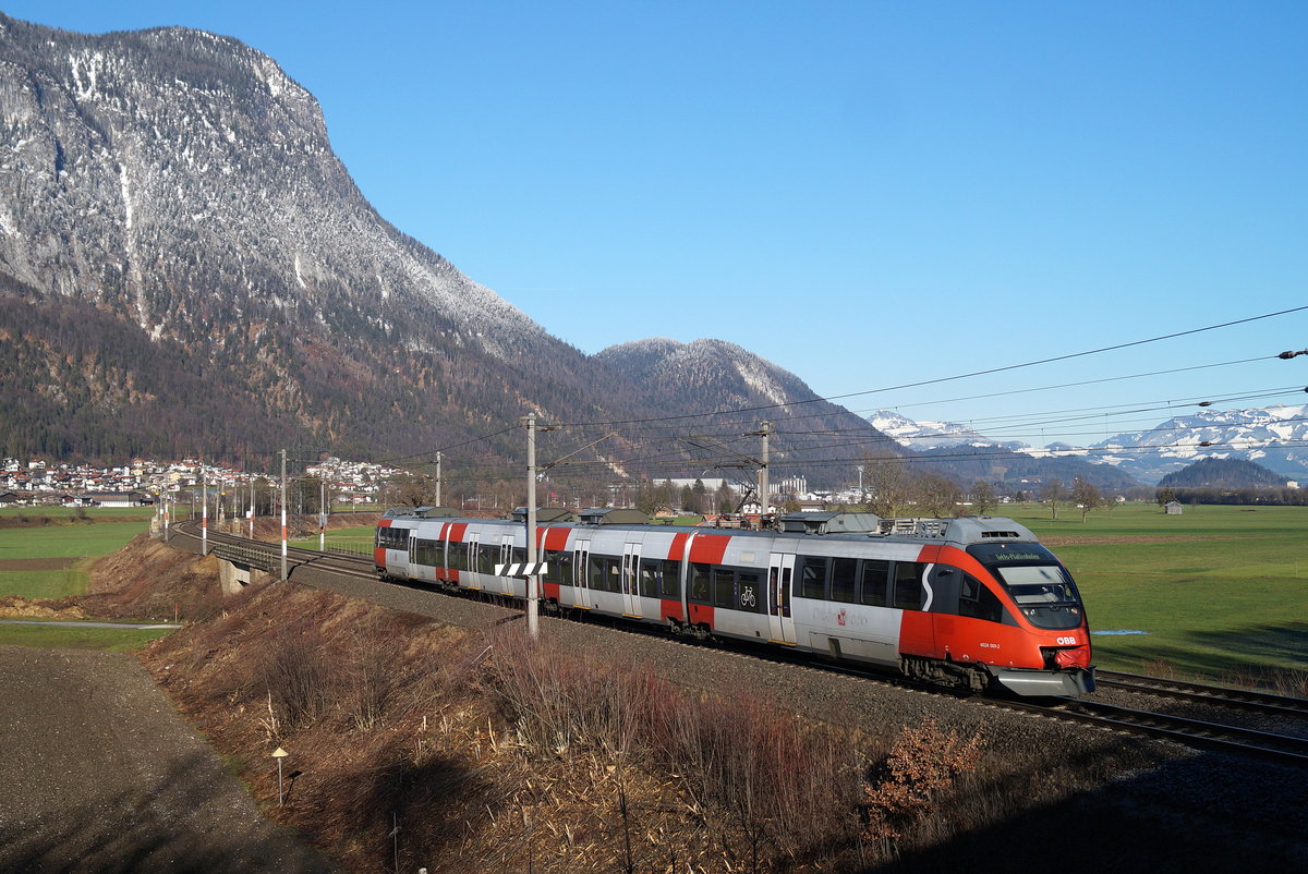 4024 001 als S 1 (Kufstein - Telfs-Pfaffenhofen) bei Langkampfen, 26.12.2018.