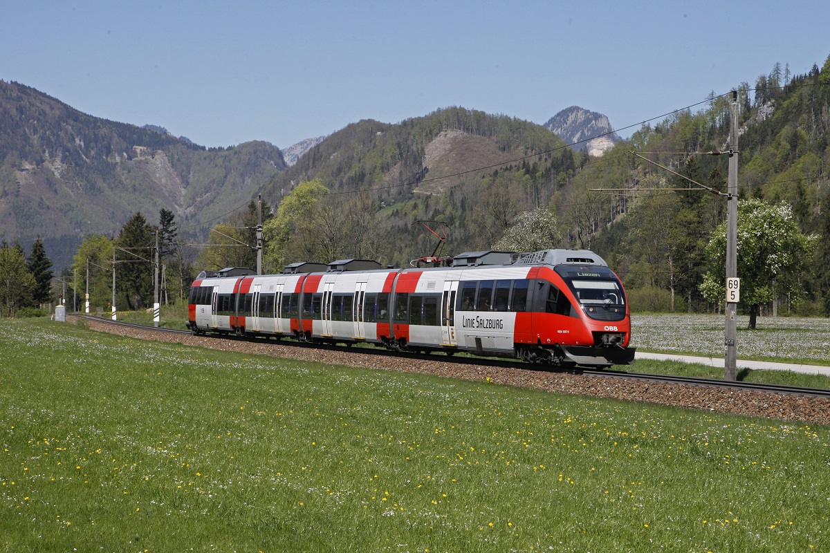 4024 007 als Regionalzug bei St.Pankraz am 21.04.2016.