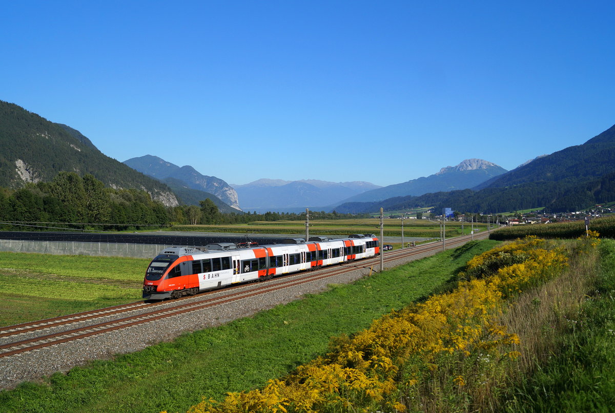4024 033-5 als S1 5122 (Kufstein - Telfs-Pfaffenhofen) bei Flaurling, 04.09.2019.