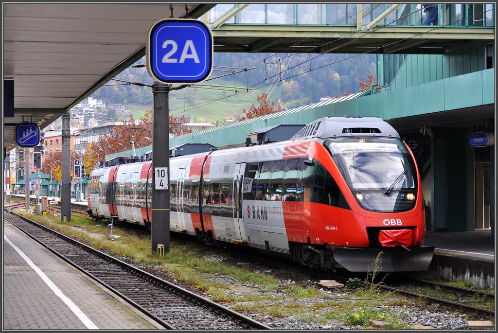4024 034-3 als S3 nach St.Margrethen in Bregenz. (05.11.2013)