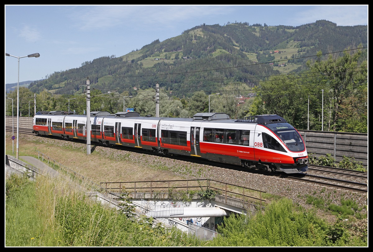 4024 042 bei Bruck an der Mur am 8.07.2020.