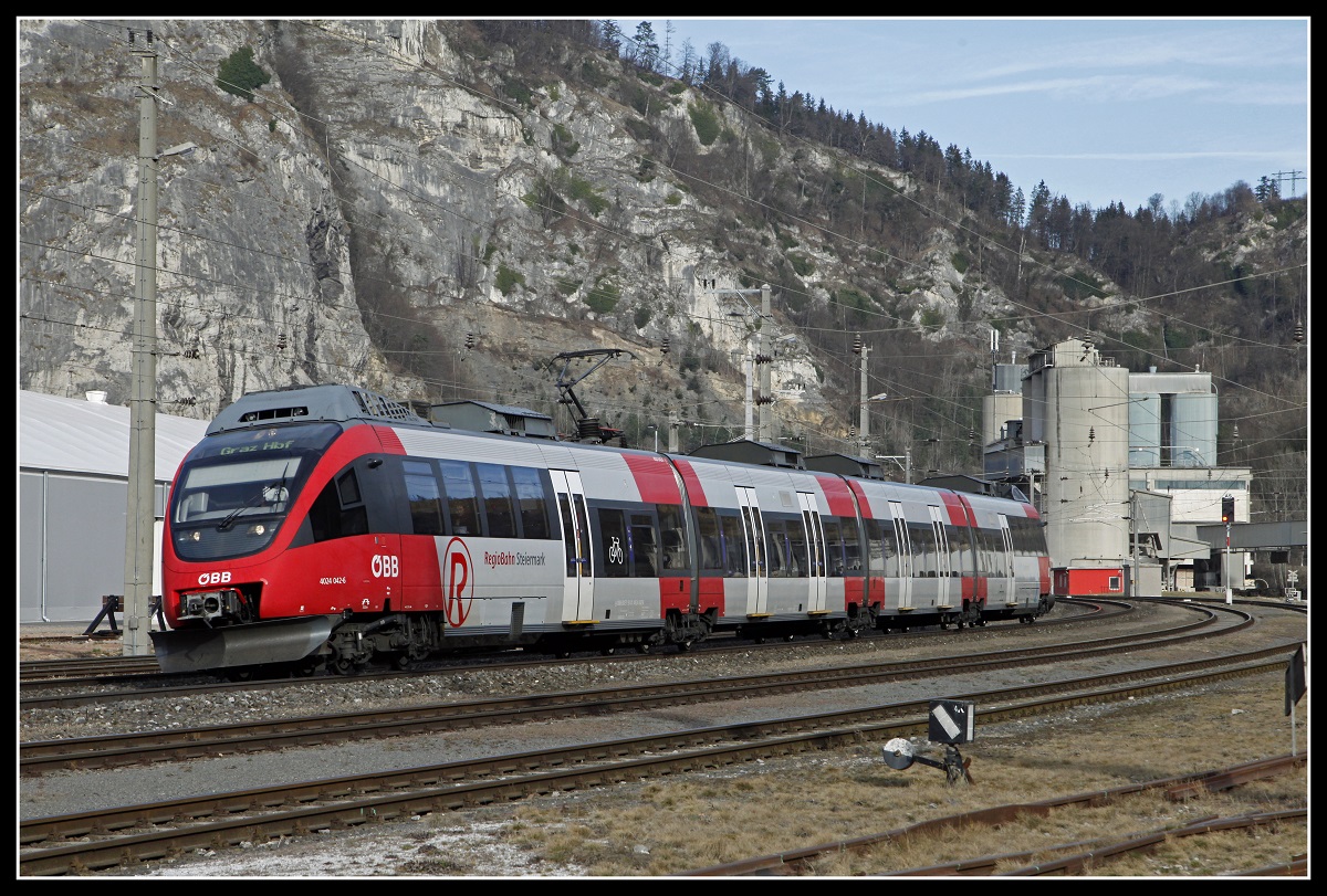 4024 042 in Peggau - Deutschfeistritz am 4.03.2019.
