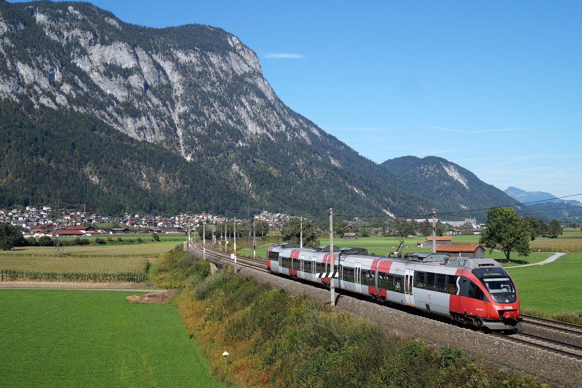 4024 067-3 als S1 5120 (Kufstein - Telfs-Pfaffenhofen) bei Langkampfen, 29.09.2019.