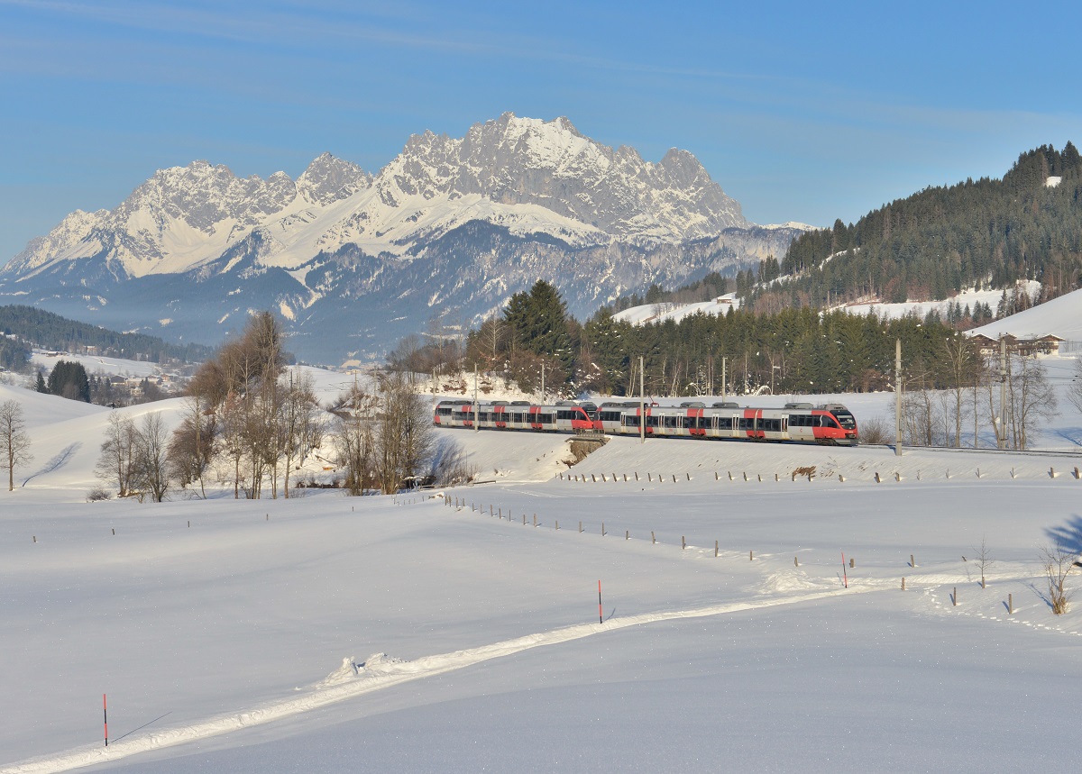 4024 068 + 4024 078 am 14.02.2015 bei Fieberbrunn.