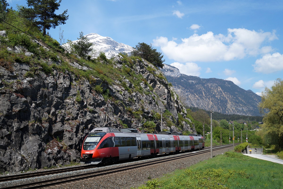 4024 075 als REX 5220 (Kufstein - Brennero/Brenner) bei Wiesing, 01.05.2019.