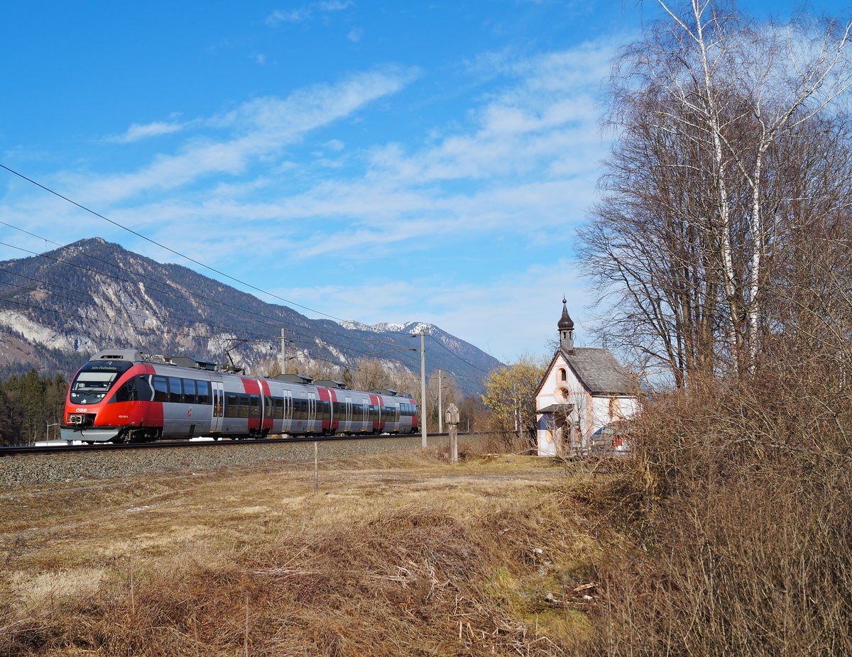4024 084-8 als S1 5120 (Kufstein - Telfs-Pfaffenhofen) bei Brixlegg, 22.02.2020.
