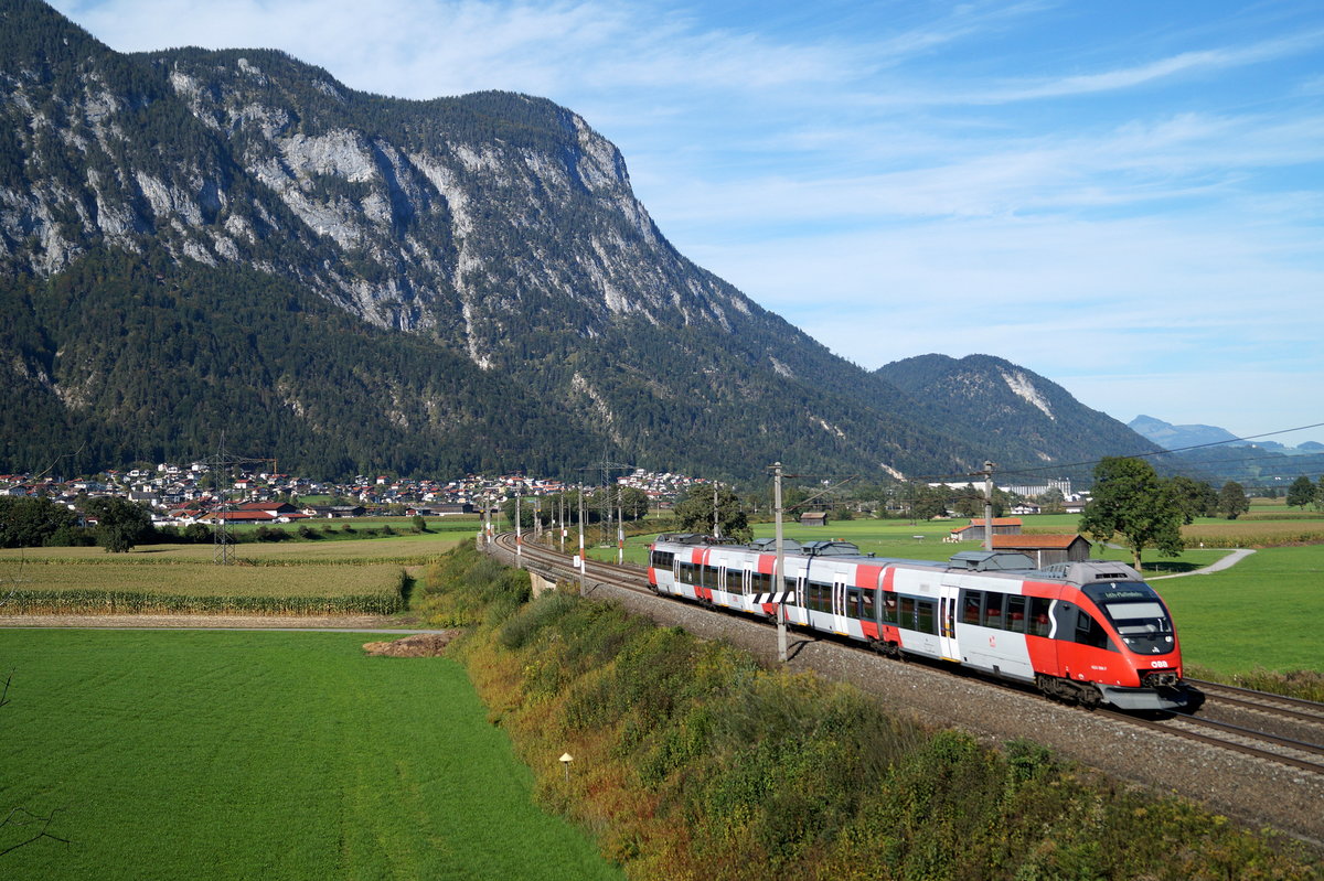 4024 094-7 als S 1 (Kufstein - Telfs-Pfaffenhofen) bei Langkampfen, 29.09.2019.