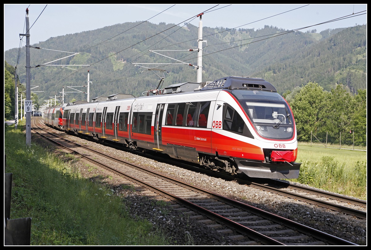 4024 106 + 4024... zwischen Frohnleiten und Mixnitz - Bärenschützklamm am 14.06.2019.