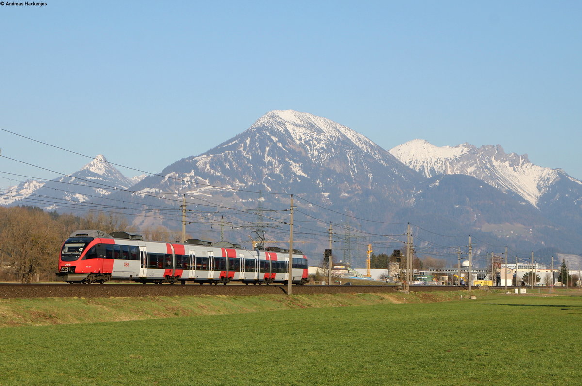 4024 107-7 als S1 nach Begrenz Hafen bei Schlins-Beschling 30.3.19