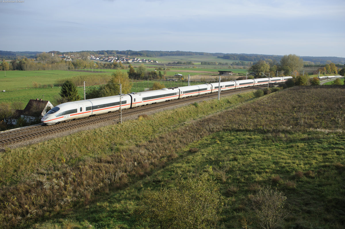 403 005  Baden-Baden  mit dem ICE 620 von München Hbf nach Dortmund Hbf bei Fahlenbach, 21.10.2017