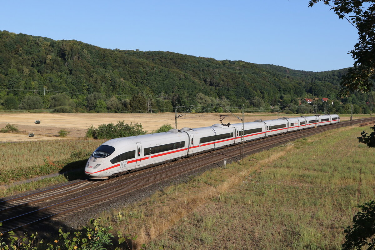 403 023  Schaffhausen  auf dem Weg nach Würzburg am 6. August 2022 bei Harrbach.