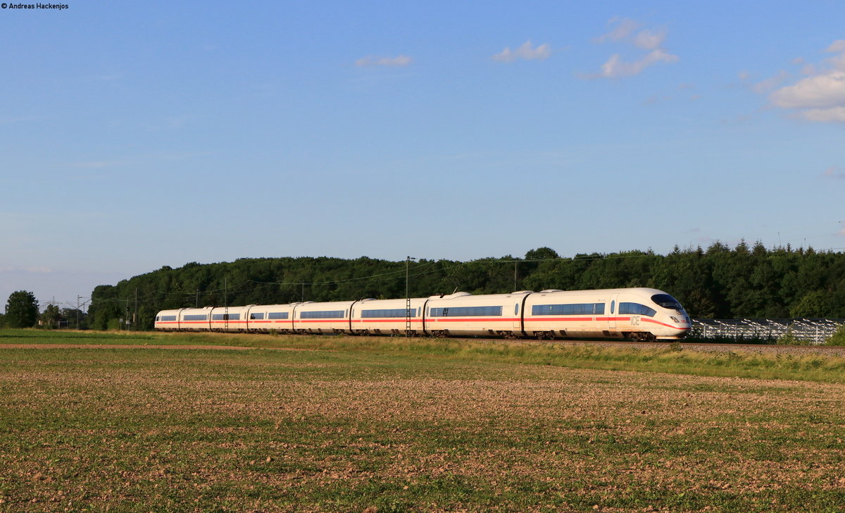 403 055-7  Tuttlingen  als ICE 201 (Köln Hbf-Basel Bad Bf) bei Schutterwald 26.5.20