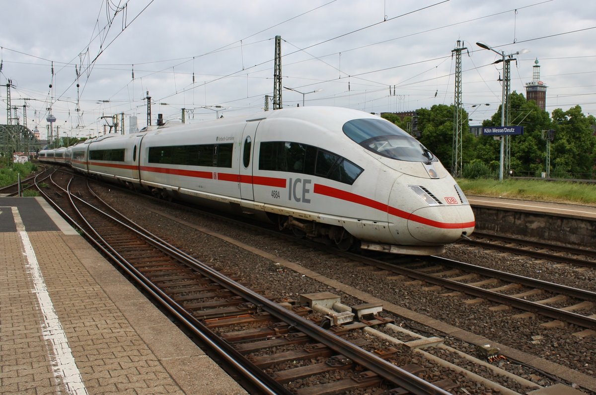 406 084-4  Forbach-Lorraine  durchfährt am 28.05.2019 als ICE220 von Frankfurt(Main) Hauptbahnhof nach Amsterdam Centraal den Bahnhof Köln Messe/Deutz.