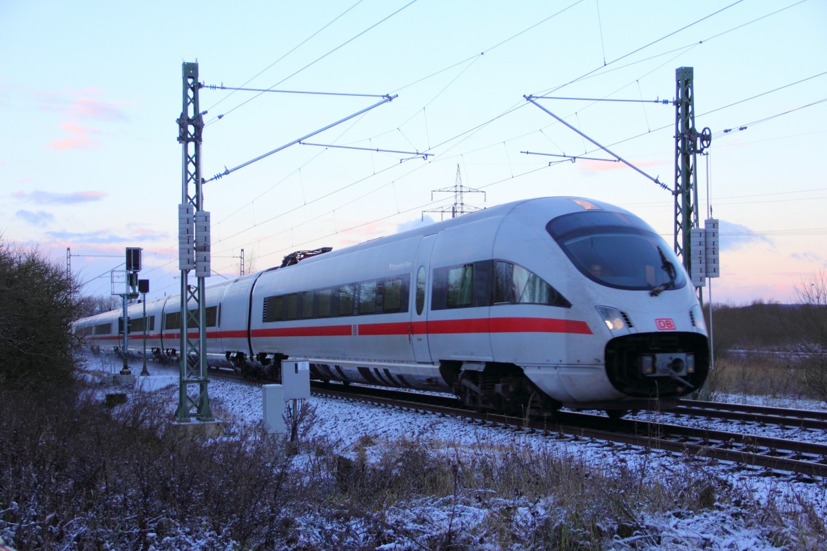 411 063-1  Ostseebad Binz  bei Trieb am 06.12.2013.