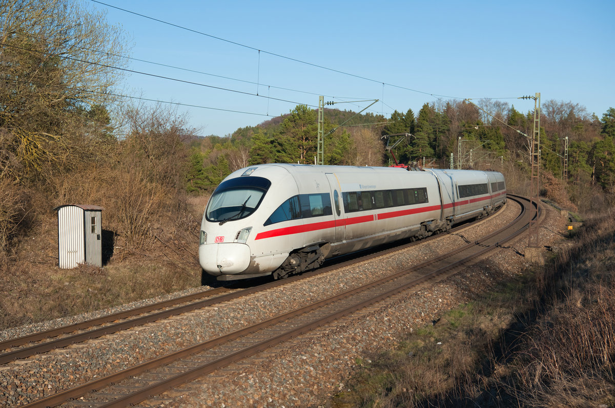 411 075  Villingen-Schwenningen  als ICE 90 von Wien Hbf nach Hamburg-Altona bei Krappenhofen, 22.03.2019