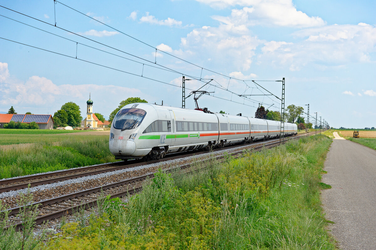 411 082  Mainz  als ICE 26 (Wien Hbf - Dortmund Hbf) bei Amselfing, 21.07.2020