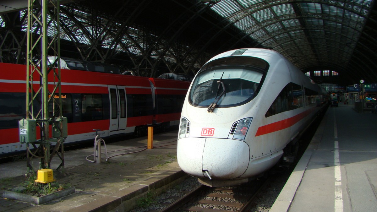 411 ICE-T in Leipziger Hauptbahnhof am 25.05.2013