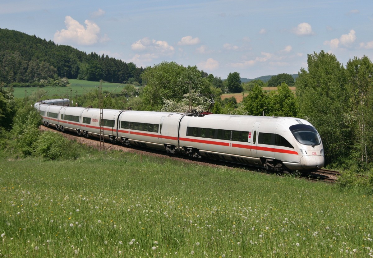 411 xxx als ICE 91 (Hamburg-Altona–Wien Westbahnhof) am 20.05.2014 zwischen Parsberg und Mausheim