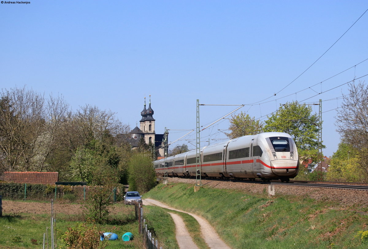 412 004-3 als ICE 515 (Hamburg Altona-Stuttgart Hbf) bei Bruchsal 11.4.20