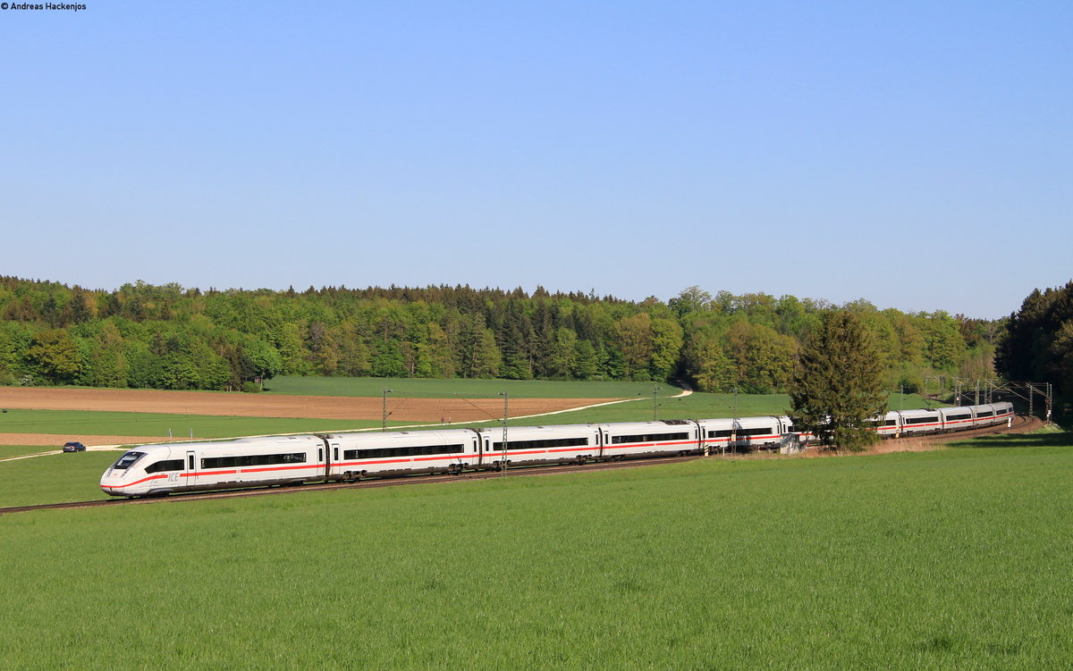 412 006-8  Martin Luther  als ICE 592 (München Hbf-Erfurt Hbf) bei Gurgelhau 6.5.20