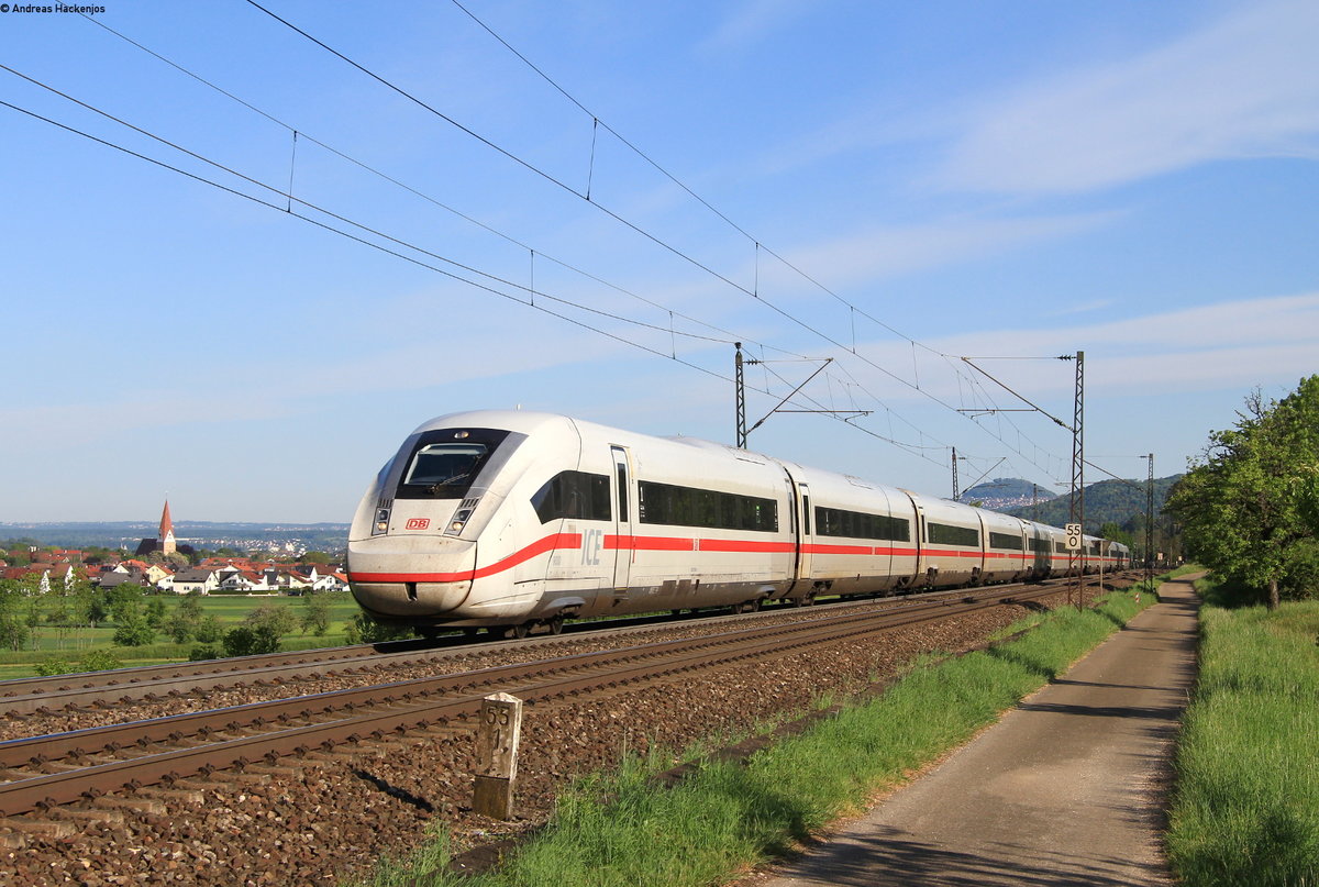 412 030-8 als ICE 991 (Wiesbaden Hbf-München Hbf) bei Kuchen 6.5.20