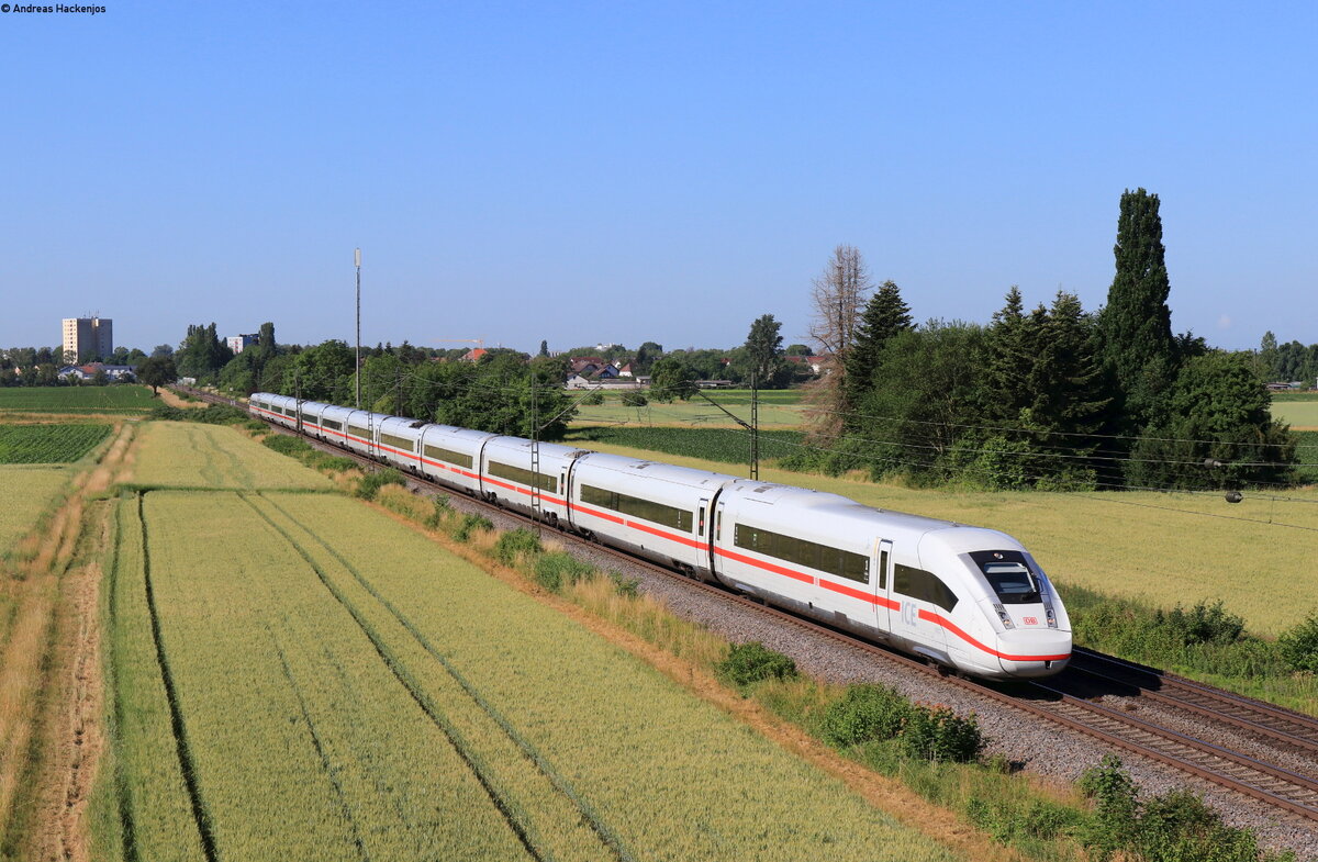 412 037 als ICE 372 (Interlaken Ost - Berlin Ostbahnhof) bei Hugsweier 10.6.22