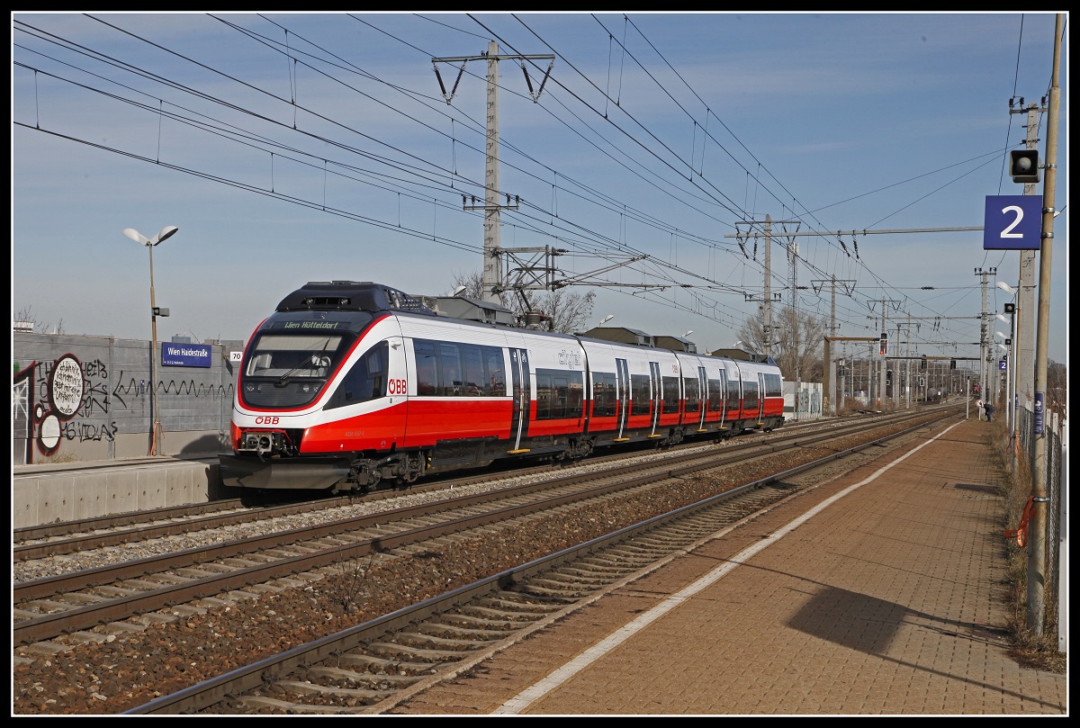 4124 037 in Wien Haidestraße am 13.02.2020.