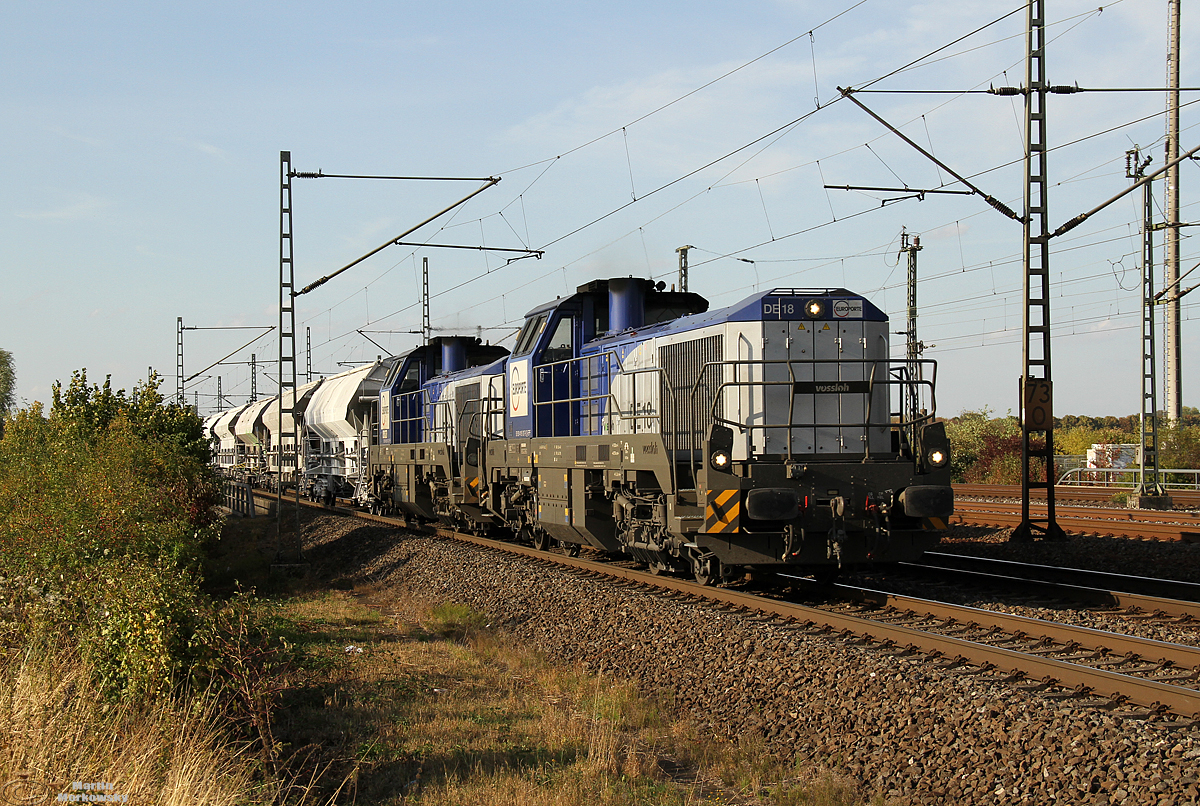 4185 007 & 4185 010  Europorte  bei Porz(Rhein) am 19.09.2018