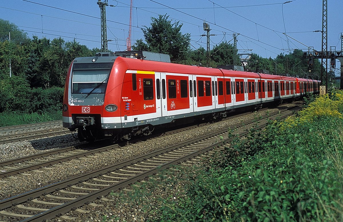 423 003 + 594  Bietigheim  25.08.17