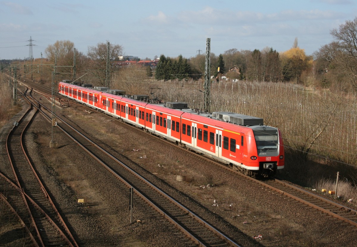 424 528 als S 34446 (Hildesheim Hbf–Bennemhlen) am 11.03.2015 in Rethen (Leine)