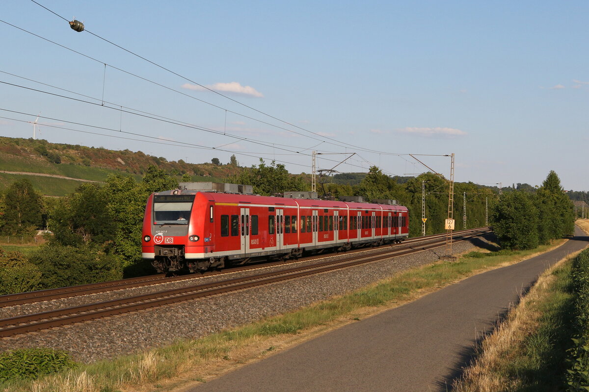 425 047 am 4. August 2022 bei Winterhausen bei Würzburg.