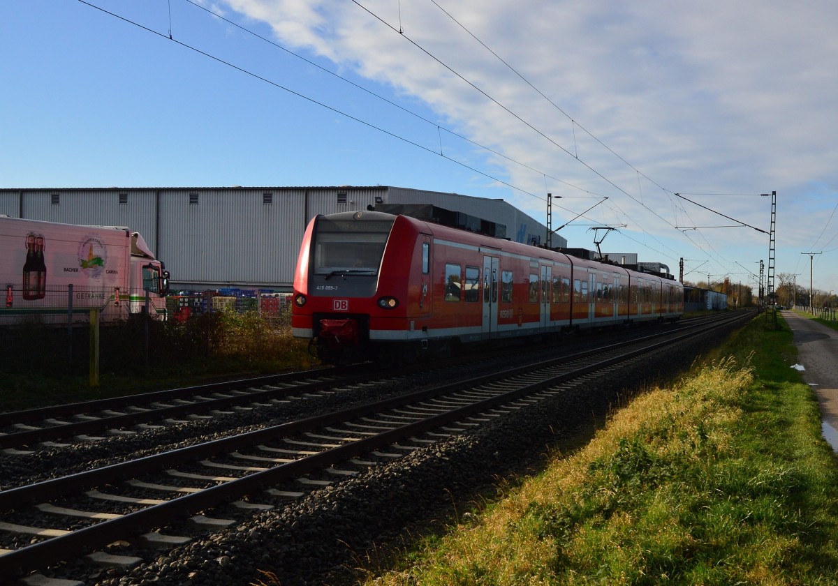 425 059 auf seinem Weg nach Krefeld Uerding in Anrath. 21.11.2015