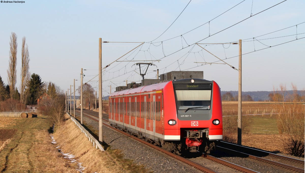 425 307-6 als RB 19375 (Herrenberg-Bondorf(b Herrenberg)) bei Gäufelden 20.2.15