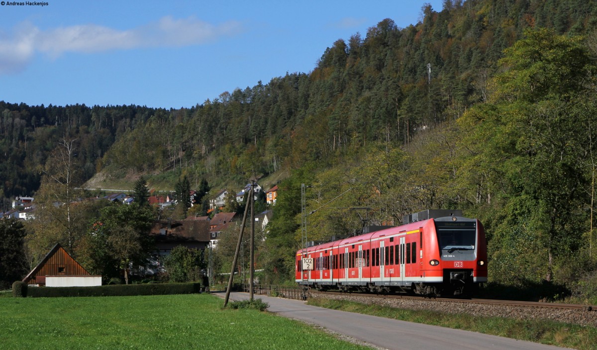 425 308-4 als RE 19088 (Rottweil-Stuttgart Hbf) bei Aistaig 14.10.14