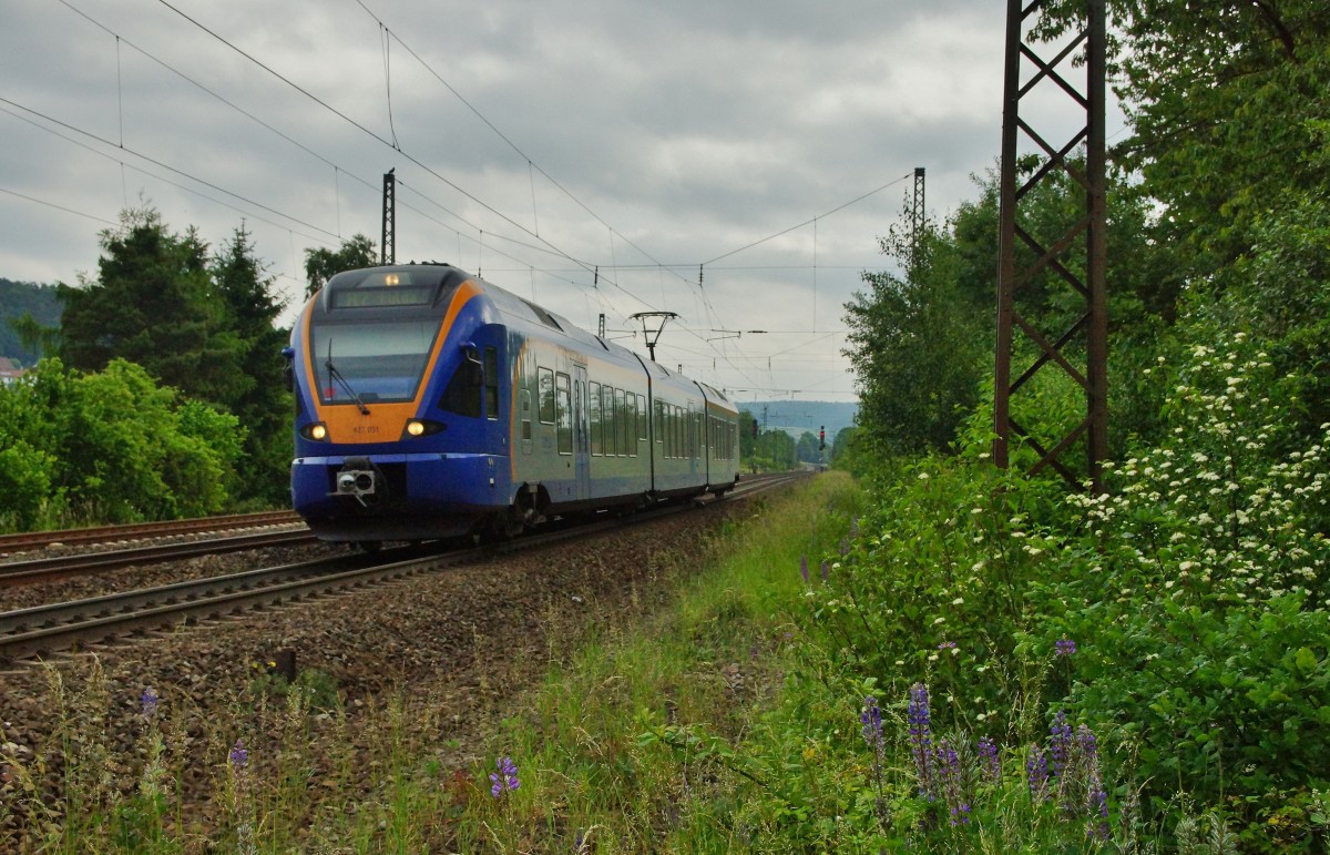 427 051 als R2 nach Fulda abgelichtet am 10.06.15 in Fulda/Götzenhof.