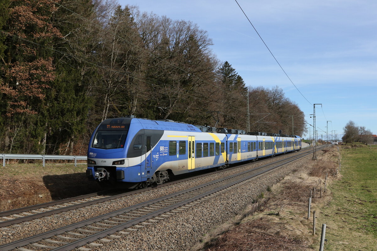 430 009 am 21. Februar 2024 bei Hufschlag im Chiemgau.