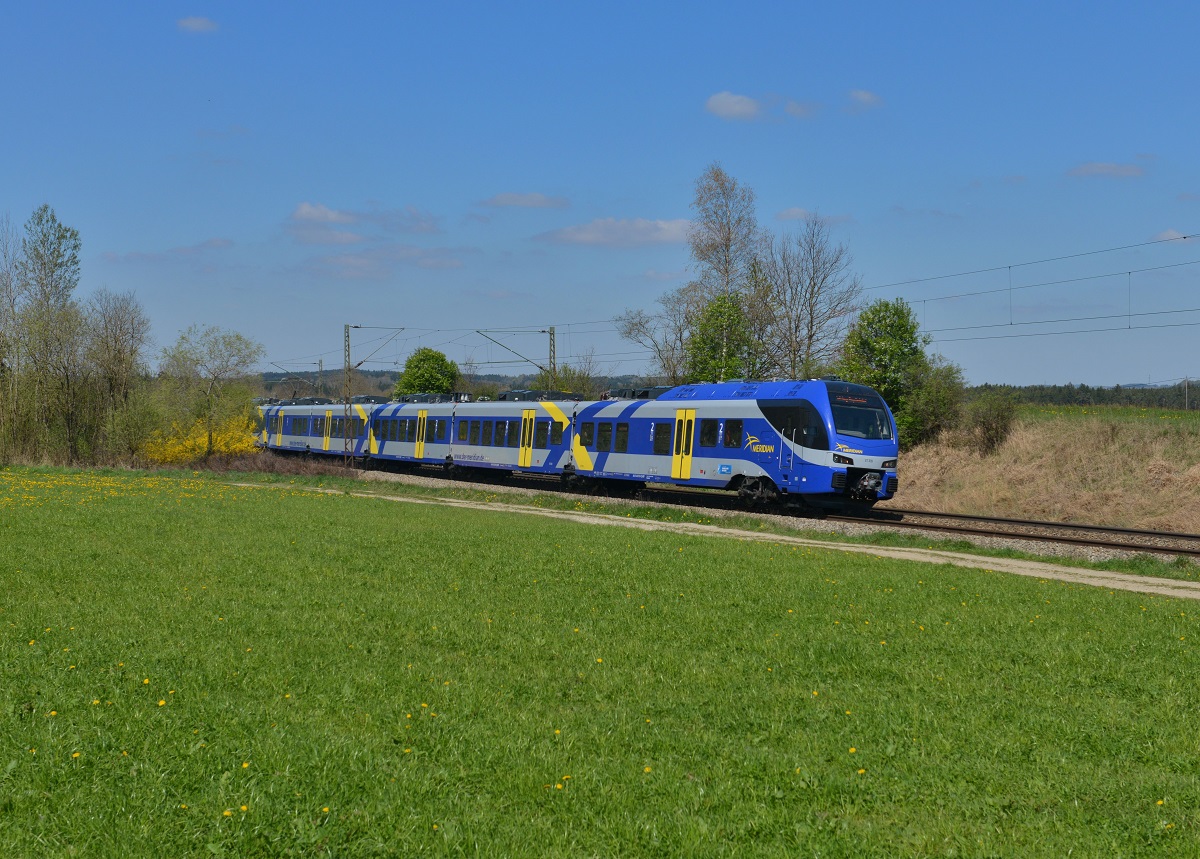 430 019 als M nach Salzburg am 17.04.2014 bei Ostermünchen.