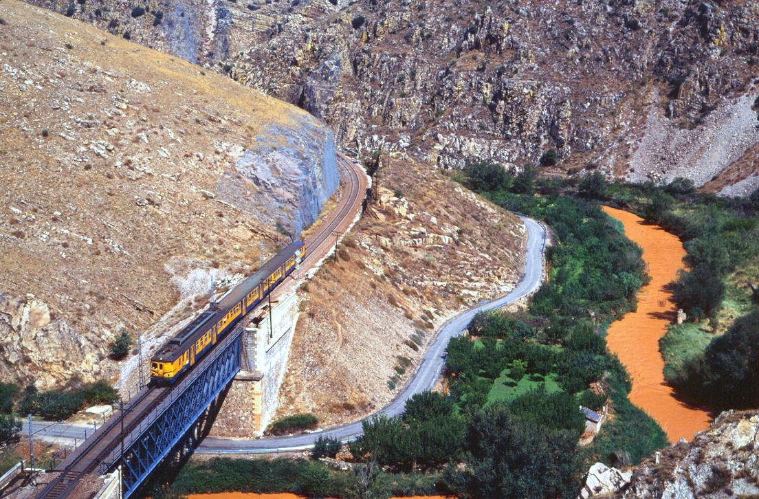 436 050 bei Embid de la Ribera, 05.09.1991, Zug 5505.